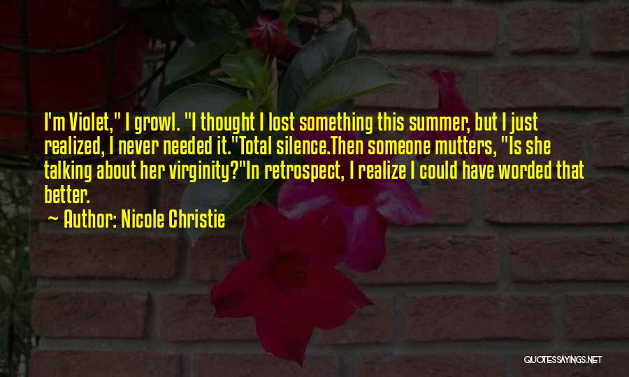 Nicole Christie Quotes 1136012 Nicole Christie Quotes 1136012