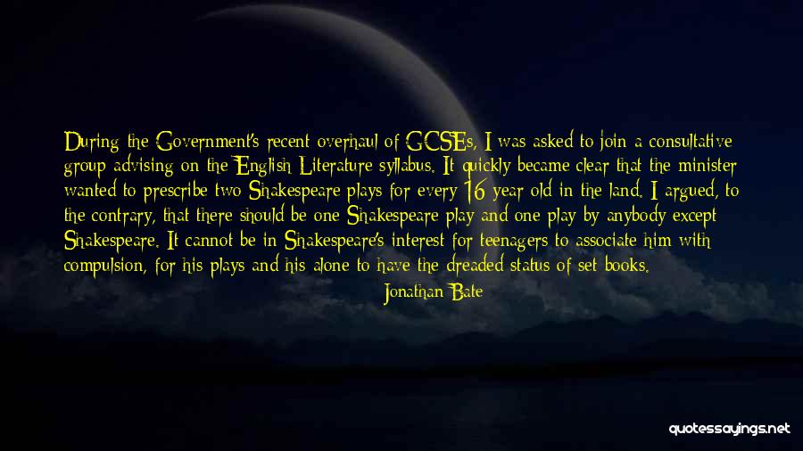 Nicolite School Quotes By Jonathan Bate