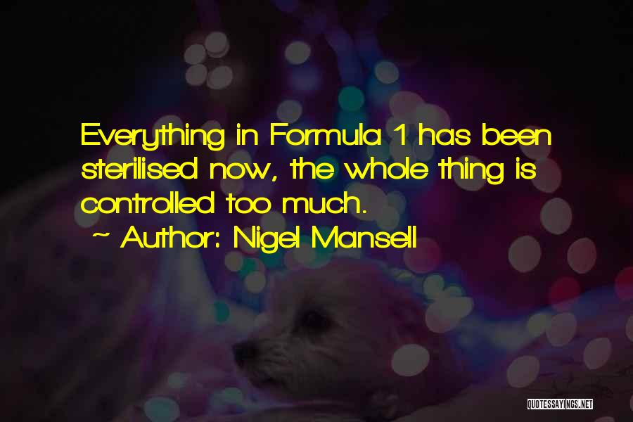 Nigel Mansell Quotes 1033506