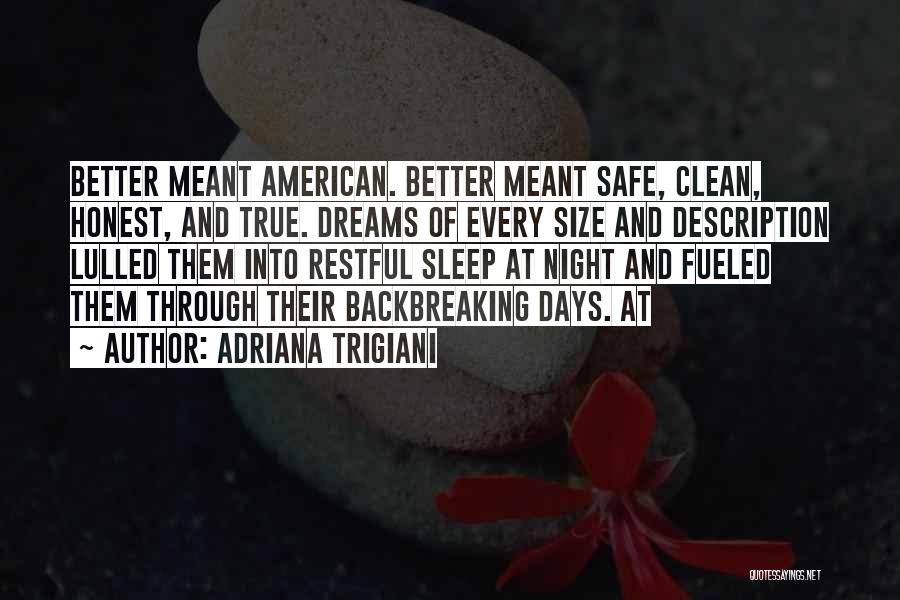 Night And Dreams Quotes By Adriana Trigiani