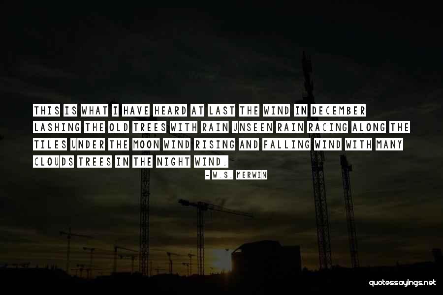 Night And Moon Quotes By W.S. Merwin Night And Moon Quotes By W.S. Merwin