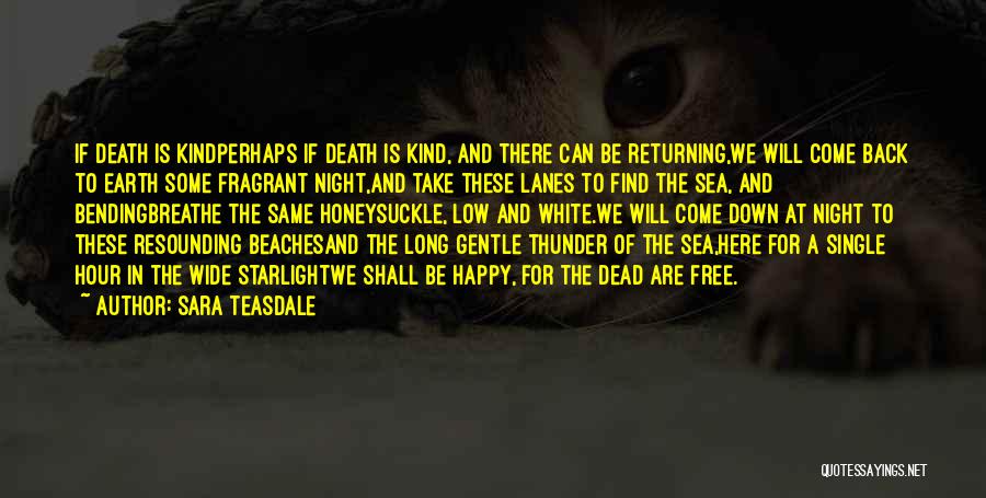 Night And Sea Quotes By Sara Teasdale
