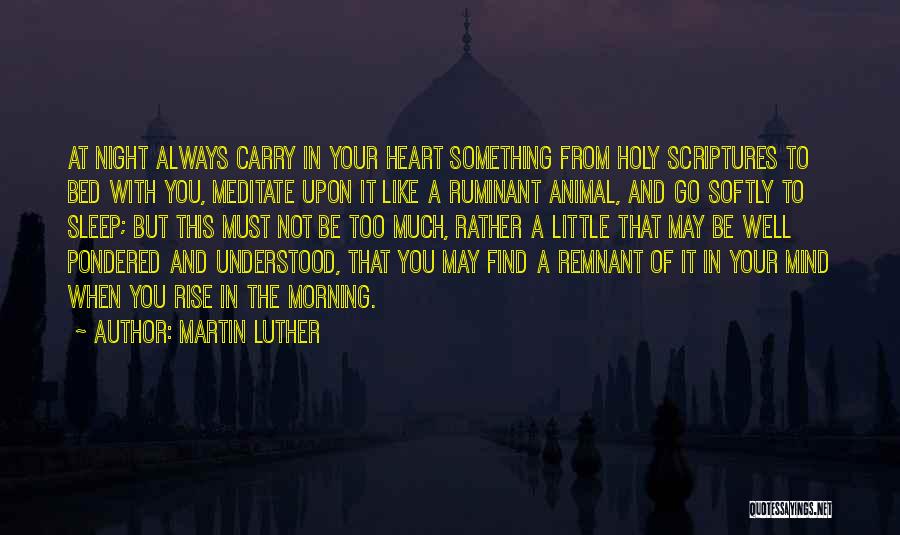 Night Animal Quotes By Martin Luther