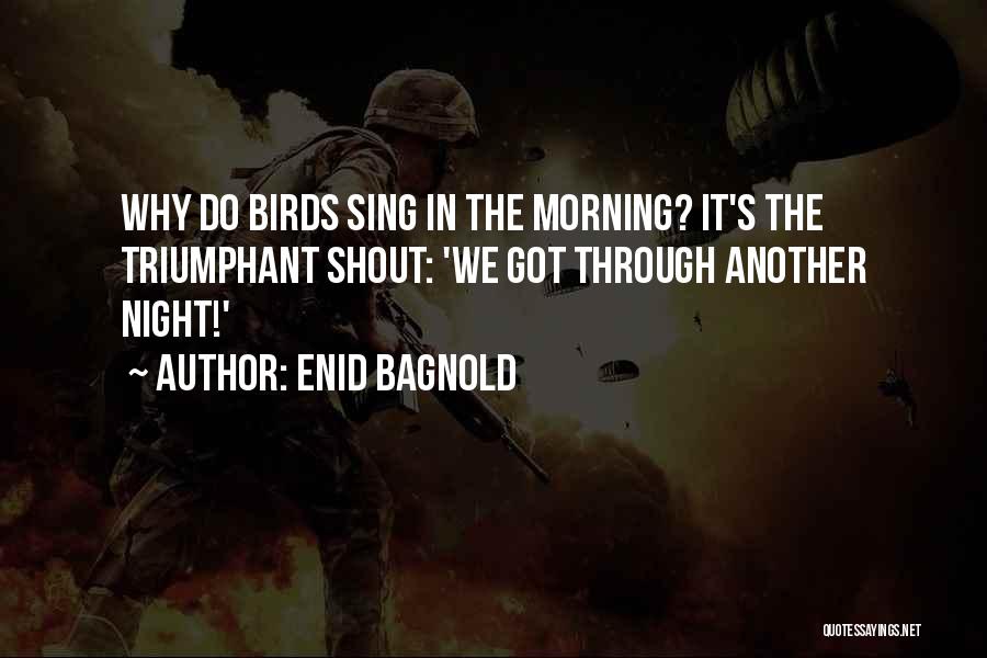 Night Bird Quotes By Enid Bagnold