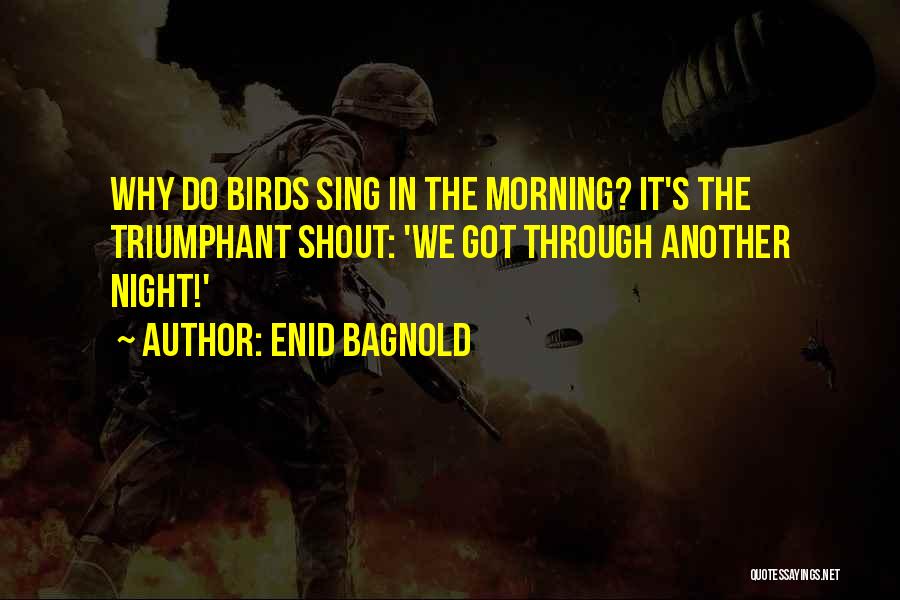 Night Birds Quotes By Enid Bagnold