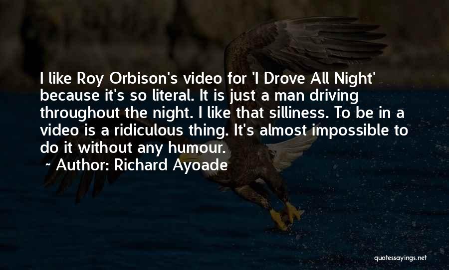 Night Driving Quotes By Richard Ayoade