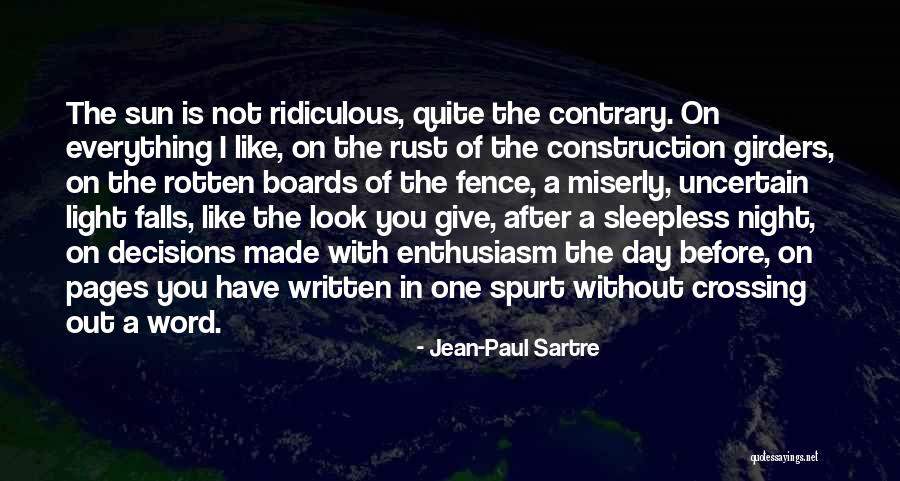 Night Falls Quotes By Jean-Paul Sartre