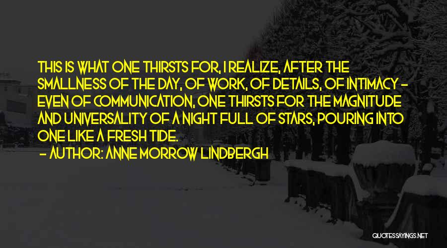 Night Full Of Stars Quotes By Anne Morrow Lindbergh