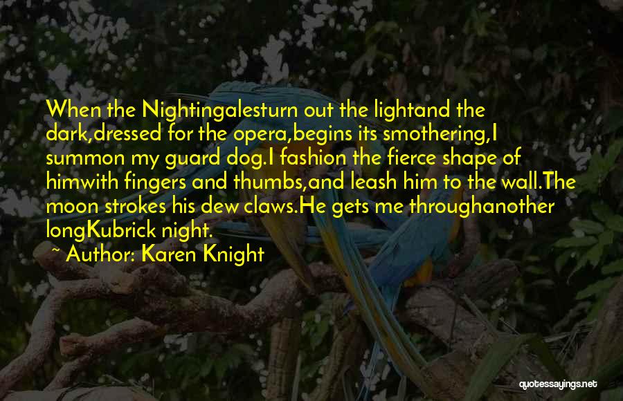 Night Guard Quotes By Karen Knight