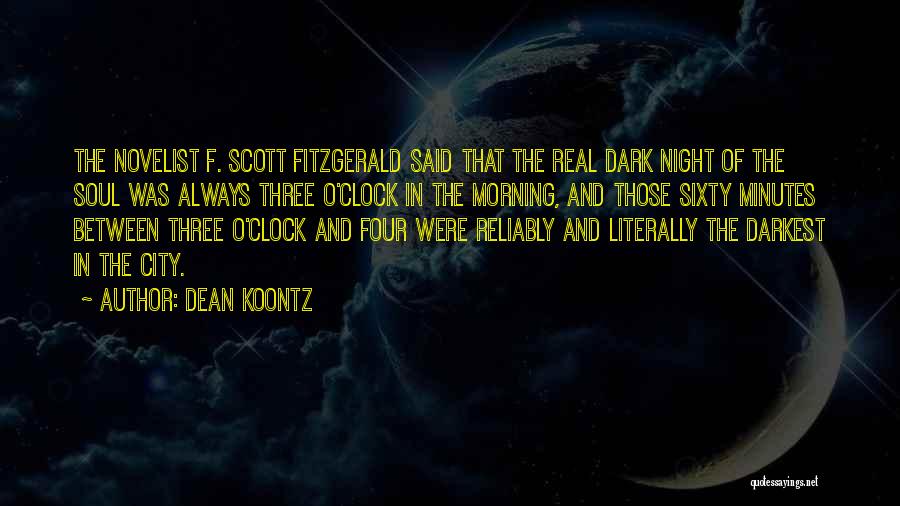 Night In City Quotes By Dean Koontz