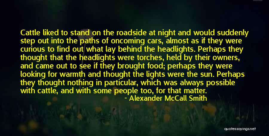 Night Lights Quotes By Alexander McCall Smith