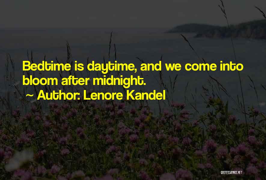 Night Lovers Quotes By Lenore Kandel