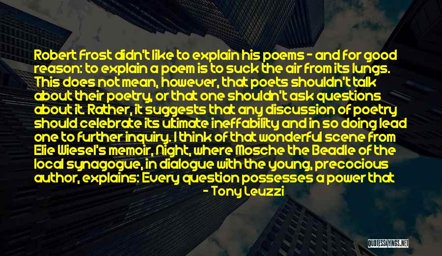 Night Memoir Quotes By Tony Leuzzi Night Memoir Quotes By Tony Leuzzi