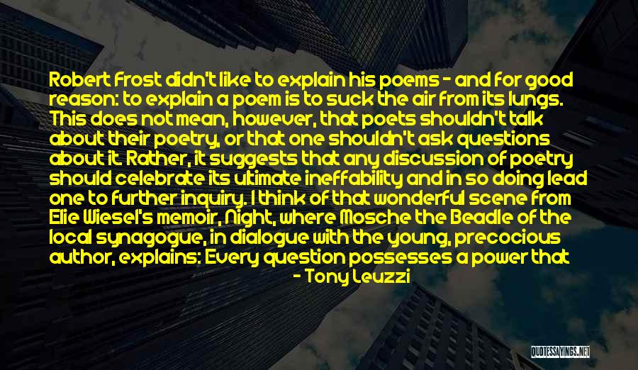 Night Memoir Quotes By Tony Leuzzi