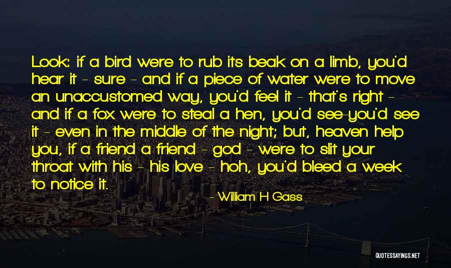 Night Out With Best Friend Quotes By William H Gass