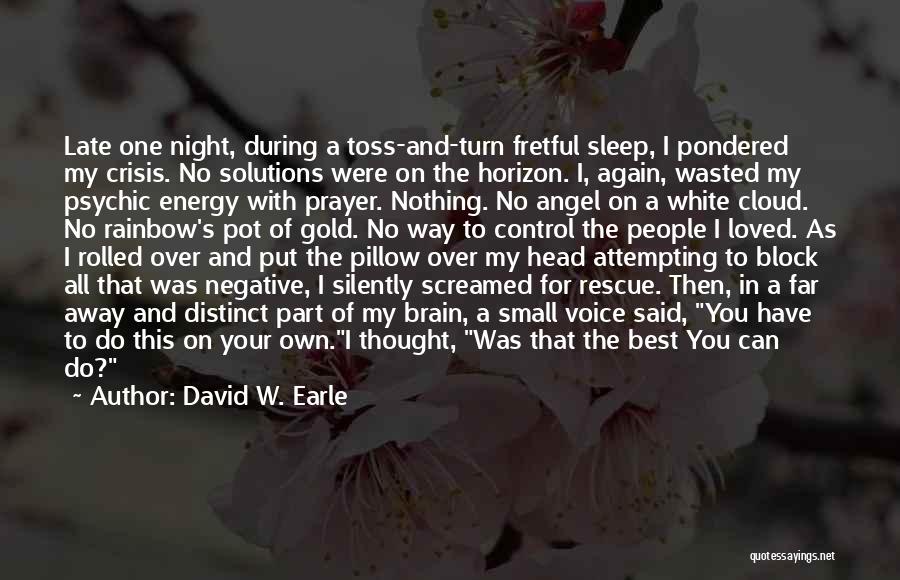 Night Prayer Quotes By David W. Earle