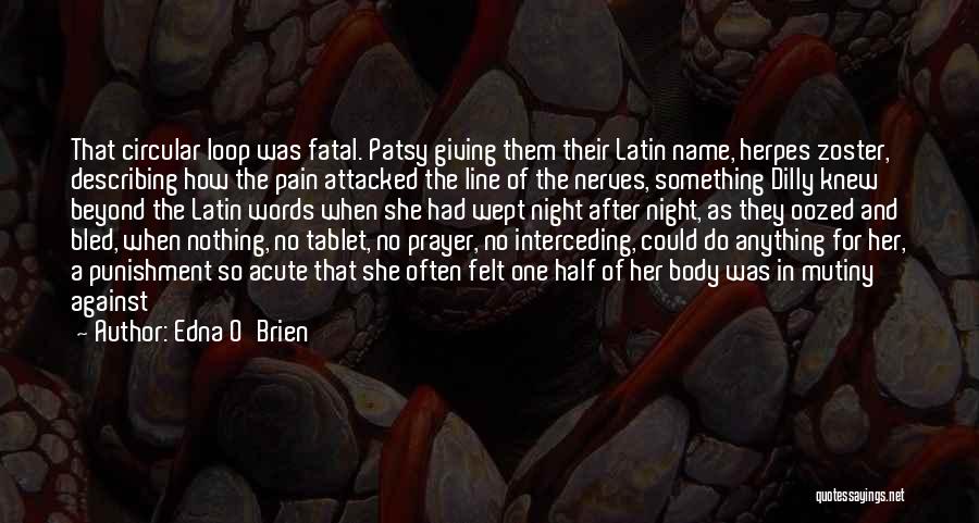 Night Prayer Quotes By Edna O'Brien