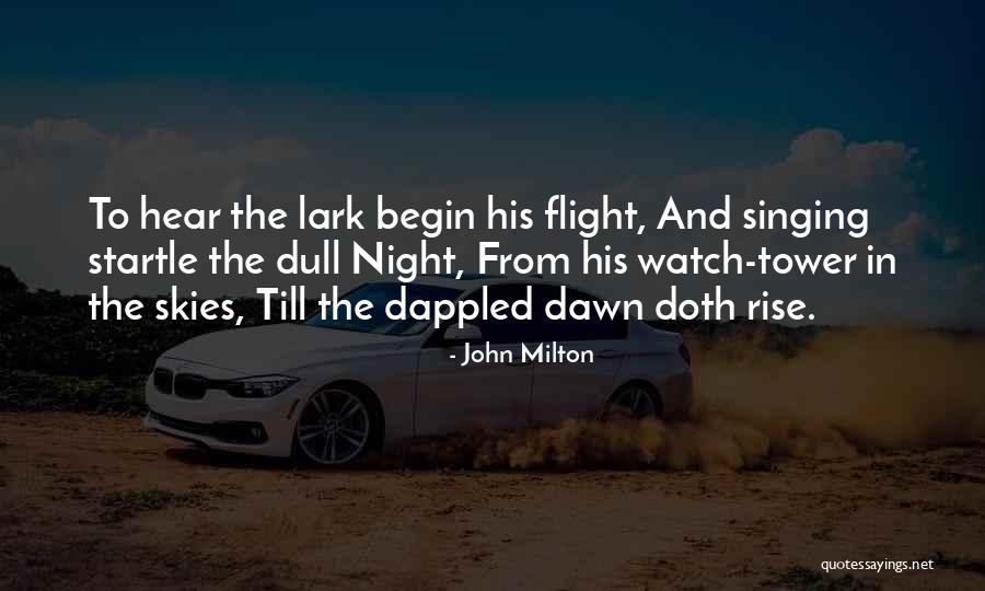 Night Skies Quotes By John Milton