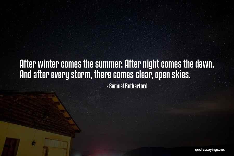 Night Skies Quotes By Samuel Rutherford Night Skies Quotes By Samuel Rutherford