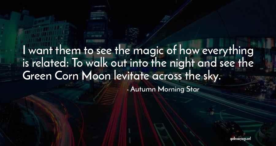 Night Sky And Moon Quotes By Autumn Morning Star