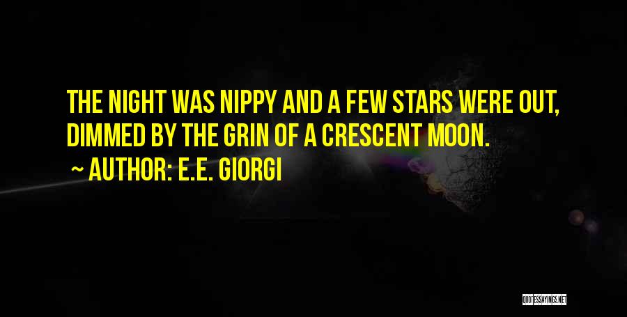 Night Sky And Moon Quotes By E.E. Giorgi