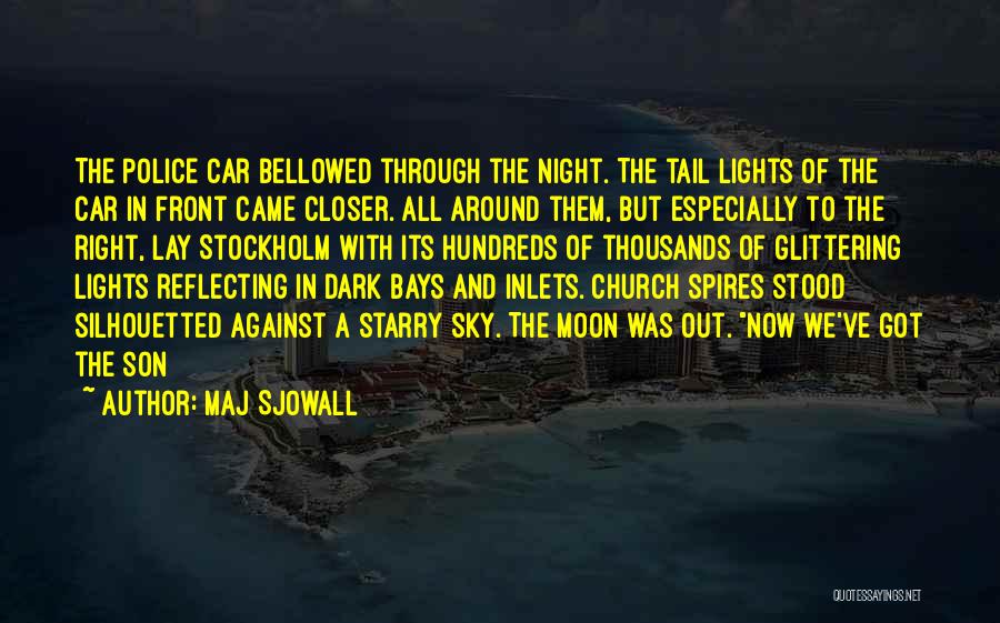 Night Sky And Moon Quotes By Maj Sjowall