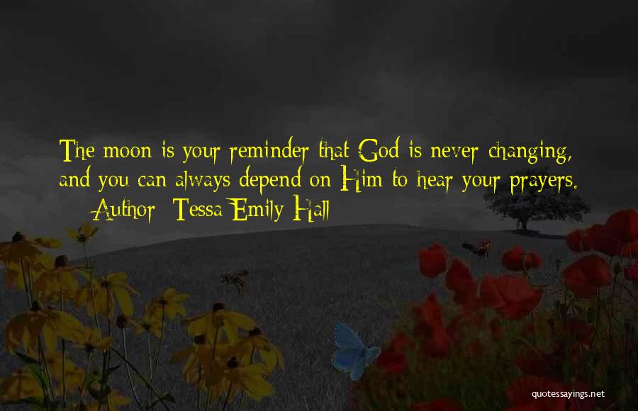 Night Sky And Moon Quotes By Tessa Emily Hall