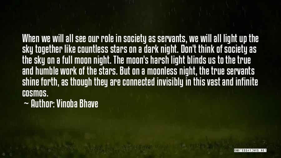 Night Sky And Moon Quotes By Vinoba Bhave