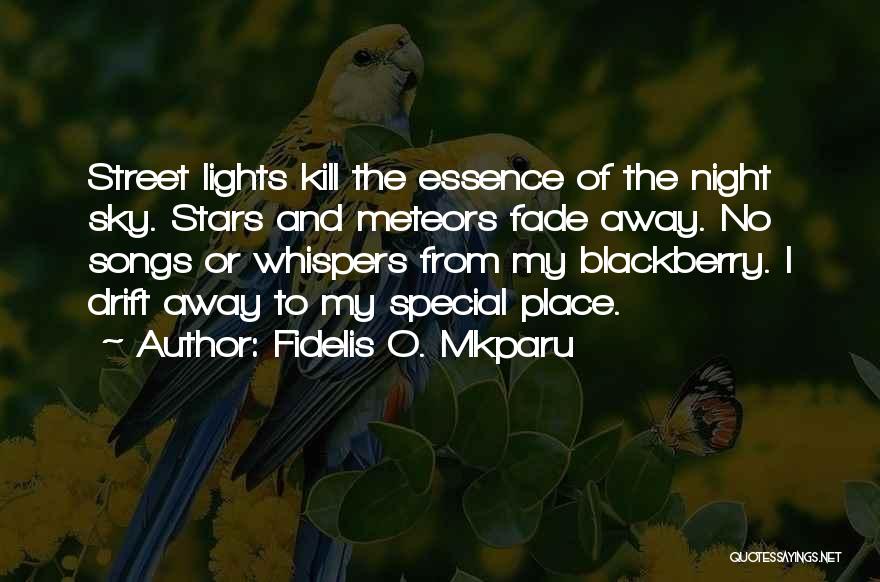 Night Sky And Stars Quotes By Fidelis O. Mkparu
