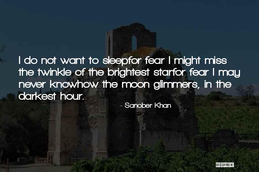 Night Sky Moon Quotes By Sanober Khan