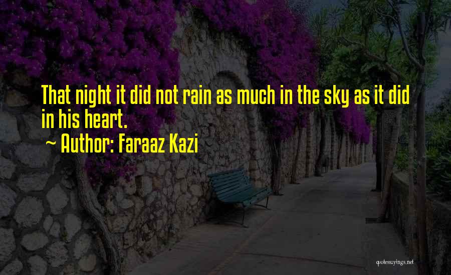 Night Sky Sad Quotes By Faraaz Kazi