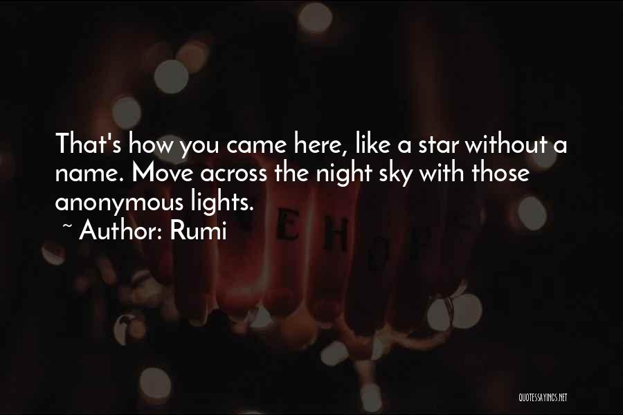 Night Sky Star Quotes By Rumi