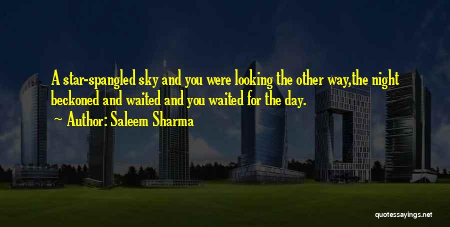 Night Sky Star Quotes By Saleem Sharma