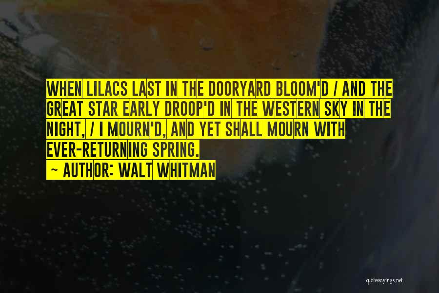 Night Sky Star Quotes By Walt Whitman
