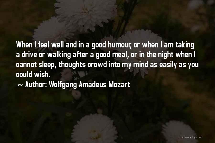 Night Sleep Well Quotes By Wolfgang Amadeus Mozart