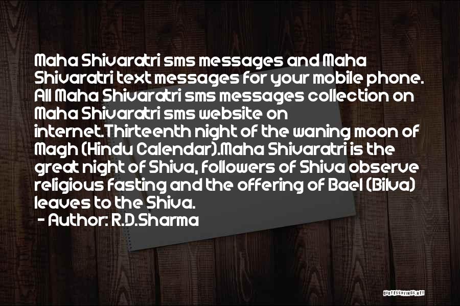 Night Sms Quotes By R.D.Sharma