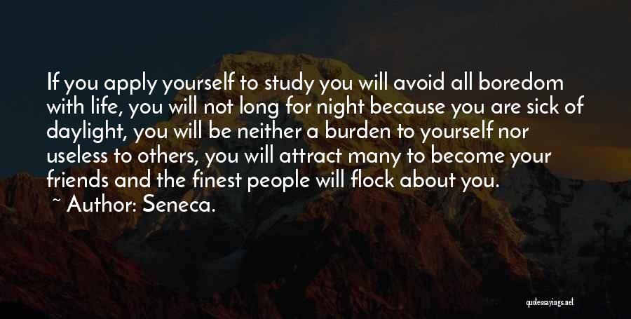 Night Study Quotes By Seneca.