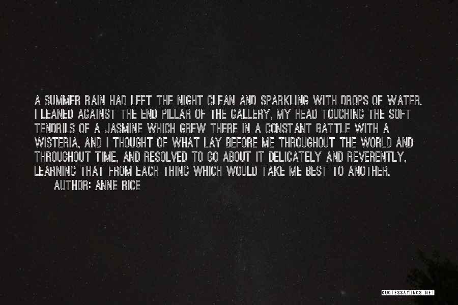 Night Time Rain Quotes By Anne Rice