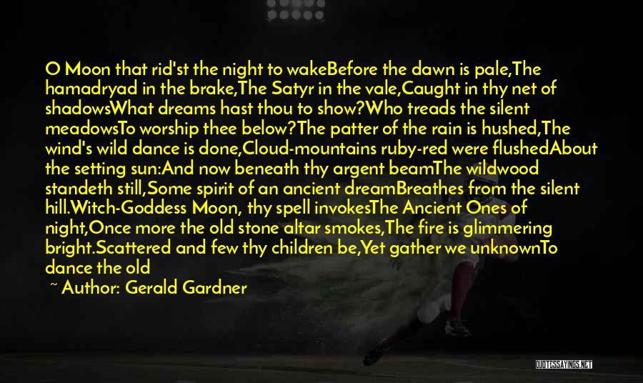 Night Time Rain Quotes By Gerald Gardner