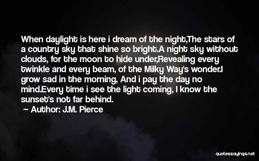 Night Time Sad Quotes By J.M. Pierce