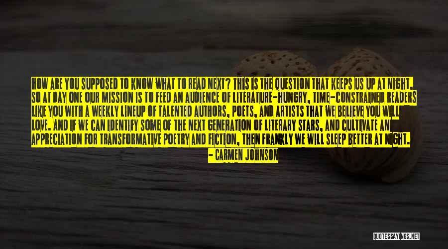 Night Time Sleep Quotes By Carmen Johnson Night Time Sleep Quotes By Carmen Johnson