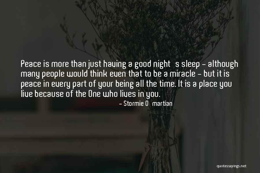 Night Time Sleep Quotes By Stormie O'martian Night Time Sleep Quotes By Stormie O'martian
