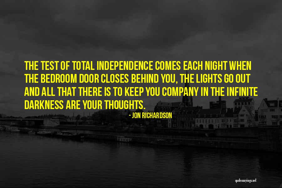 Night When The Lights Quotes By Jon Richardson Night When The Lights Quotes By Jon Richardson
