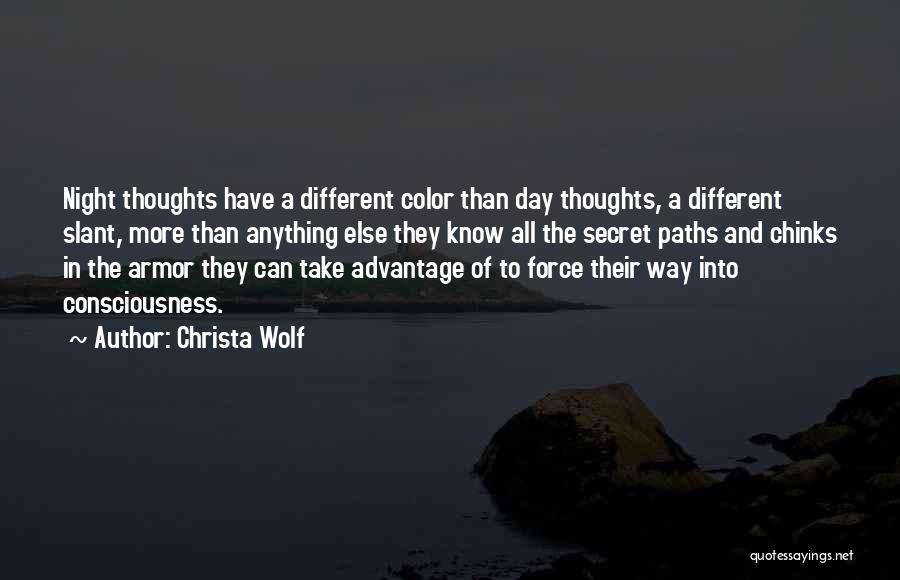 Night Wolf Quotes By Christa Wolf