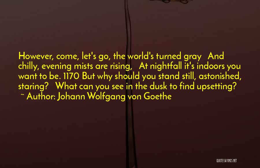 Nightfall Quotes By Johann Wolfgang Von Goethe