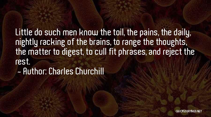 Nightly Quotes By Charles Churchill