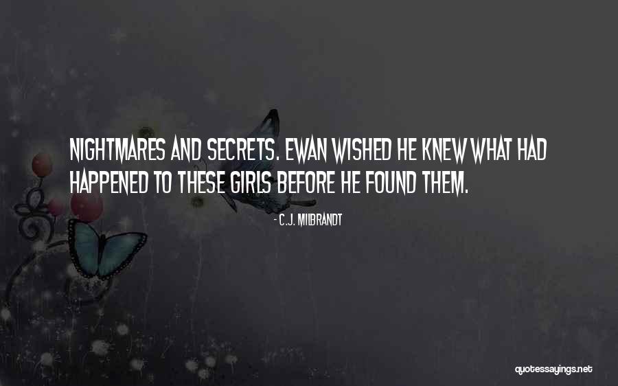 Nightmares And Dreams Quotes By C.J. Milbrandt Nightmares And Dreams Quotes By C.J. Milbrandt