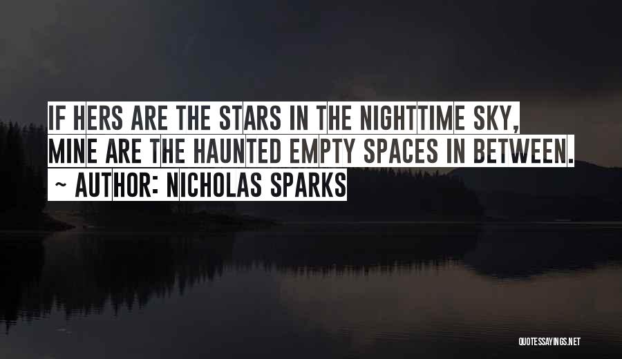 Nighttime Sky Quotes By Nicholas Sparks