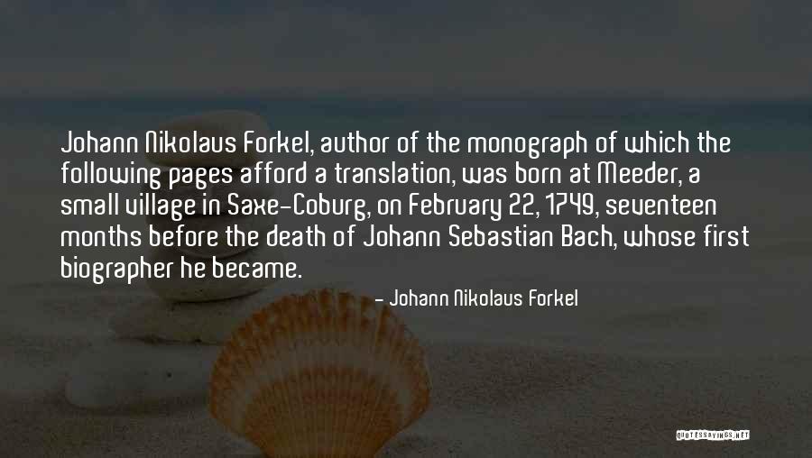 Nikolaus Quotes By Johann Nikolaus Forkel