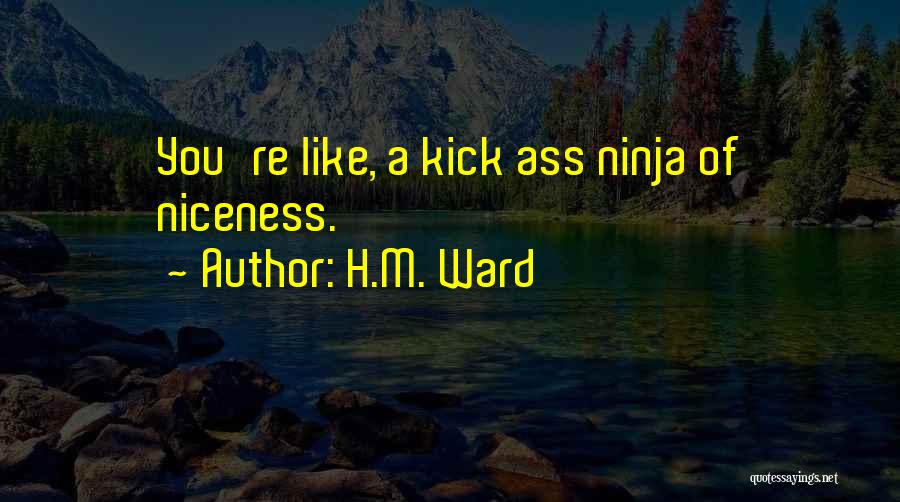 Ninja Kick Quotes By H.M. Ward